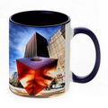 11 Oz. Full Color Two Tone Mug (Maroon Red Handle & Interior)